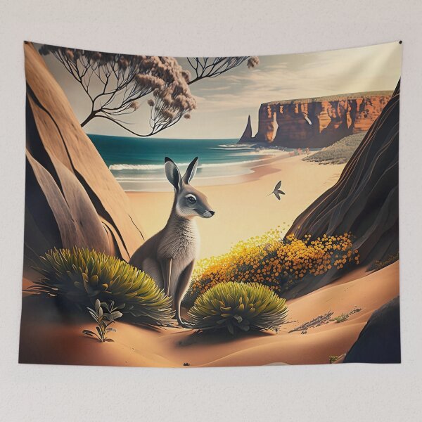 Item preview, "Seaside Splendor: Discovering Australia's Rocky Beach Landscape" designed and sold by Art-Vortex-fr.