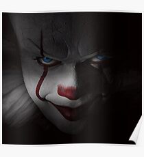 Pennywise "IT" - Bill Skarsgard (Blue Eyes) Poster