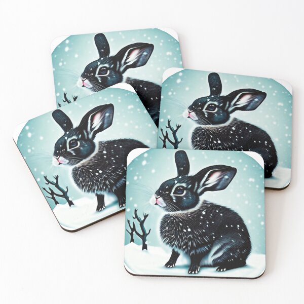Item preview, rabbit in the snow designed and sold by Daleshop-ec.
