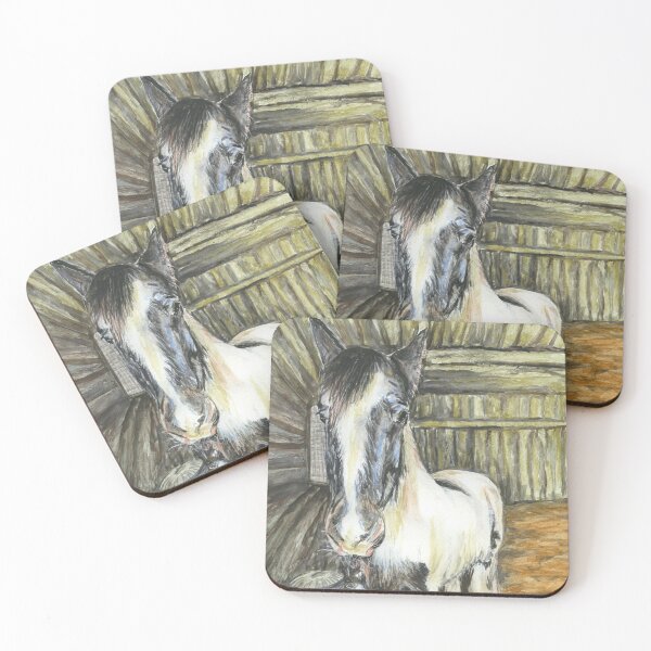 Item preview, Shire horse in his stable designed and sold by LymphomaLass.