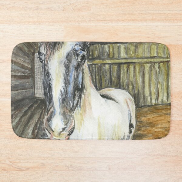 Item preview, Shire horse in his stable designed and sold by LymphomaLass.