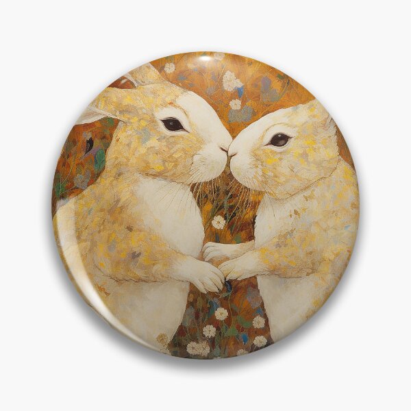 Item preview, Rabbits the Kiss inspired by Gustav Klimt designed and sold by EmeraldeaArt.