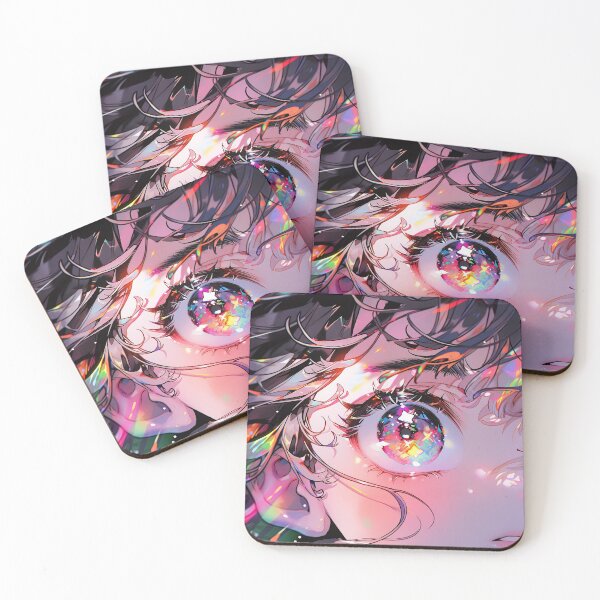 Item preview, Colorful Close Up Anime Girl Eye designed and sold by bubblegoth.