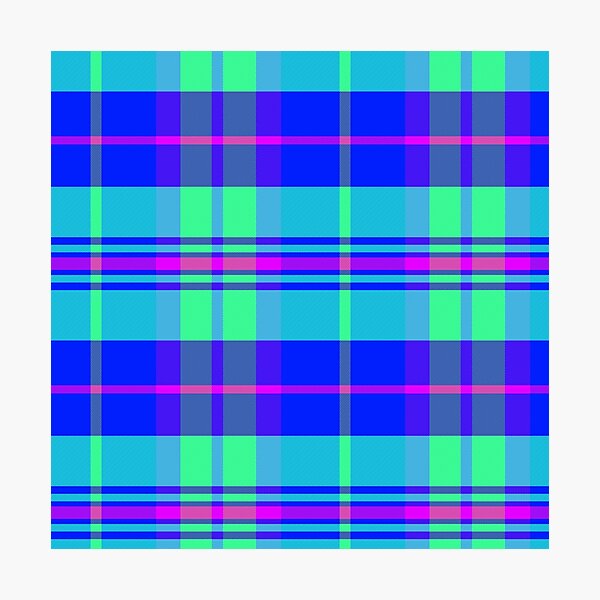 Item preview, Neon Aesthetic Arable 1 Hand Drawn Textured Plaid Pattern designed and sold by GenAumonier.