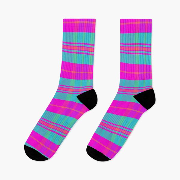 Item preview, Neon Aesthetic Arable 2 Hand Drawn Textured Plaid Pattern designed and sold by GenAumonier.