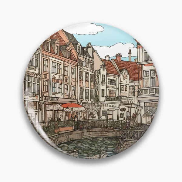 Item preview, Aarhus city drawin designed and sold by ComicsFactory.
