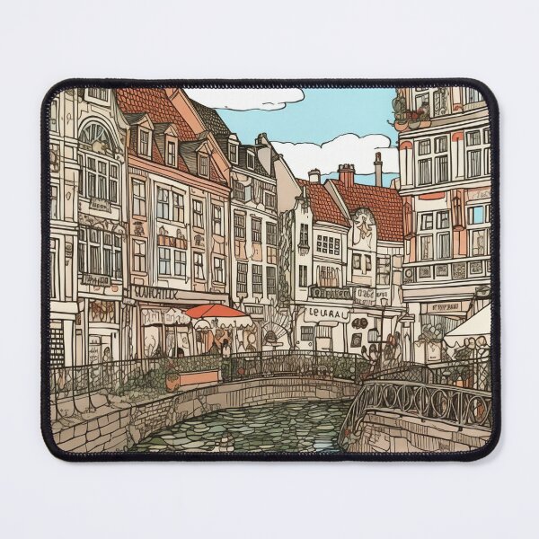 Item preview, Aarhus city drawin designed and sold by ComicsFactory.