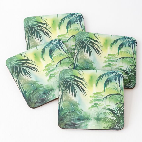 Item preview, Lush Jungle Watercolor Image designed and sold by tthostore.