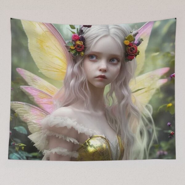 Item preview, Wary Tales Yellow Pink Gold Fairy designed and sold by WaryTales.