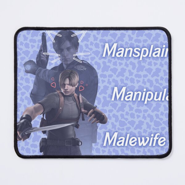 Vista previa del artículo con la obra «Mansplain, Manipulate, Malewife Leon (Vaca)», diseñado y vendido por IRLPeachTea.