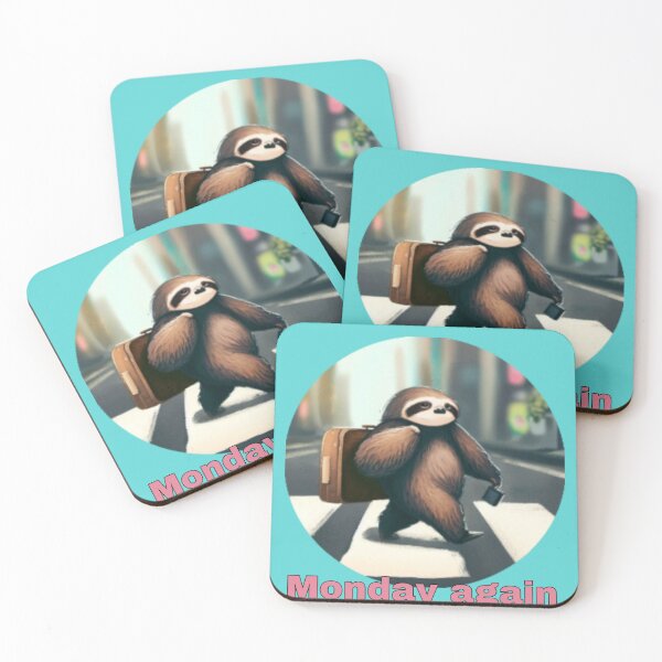 Item preview, Monday sloth designed and sold by Wicca and mythical creatures .