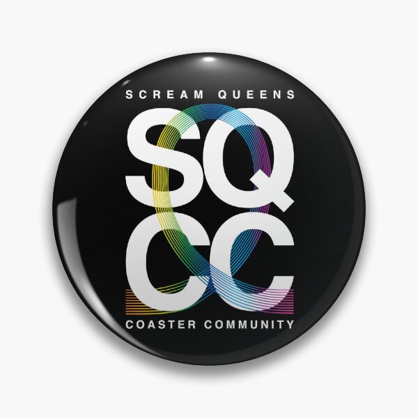 Item preview, Scream Queens Coaster Community loop logo designed and sold by Mikevthrilltees.