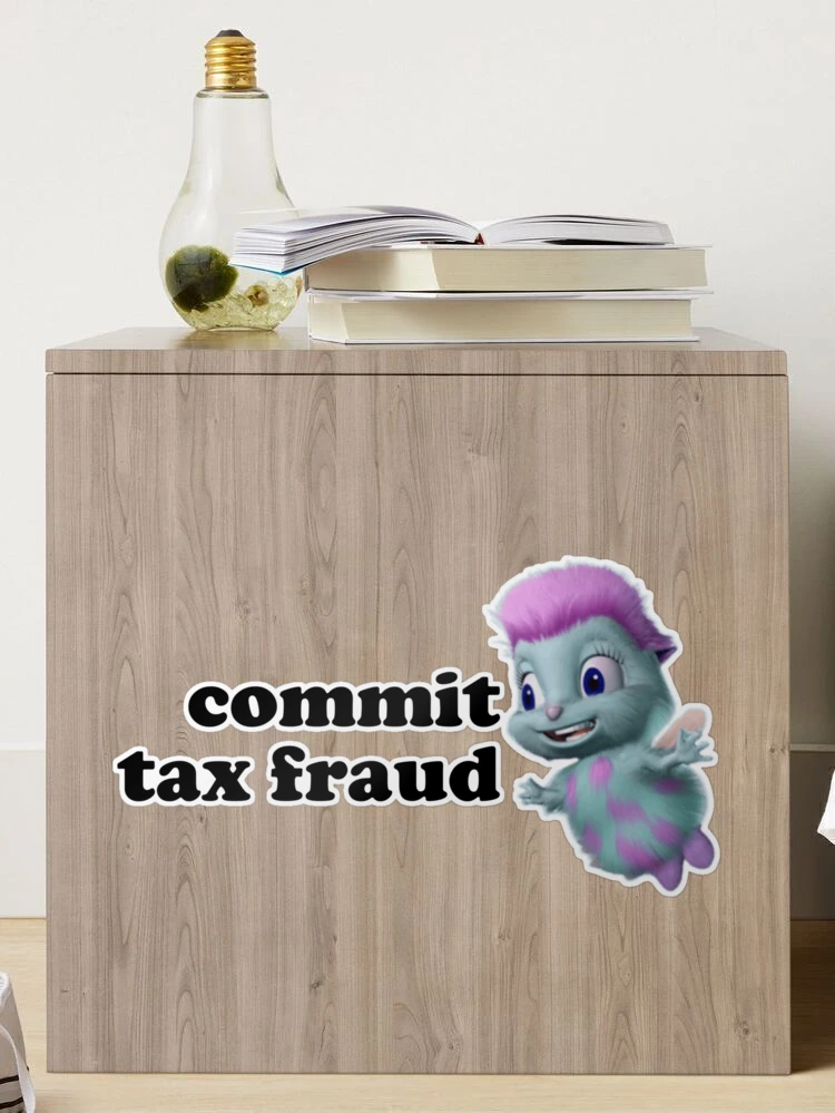 bibble tax fraud meme bibble meme barbie fairytopia Sticker for Sale by  emking5100