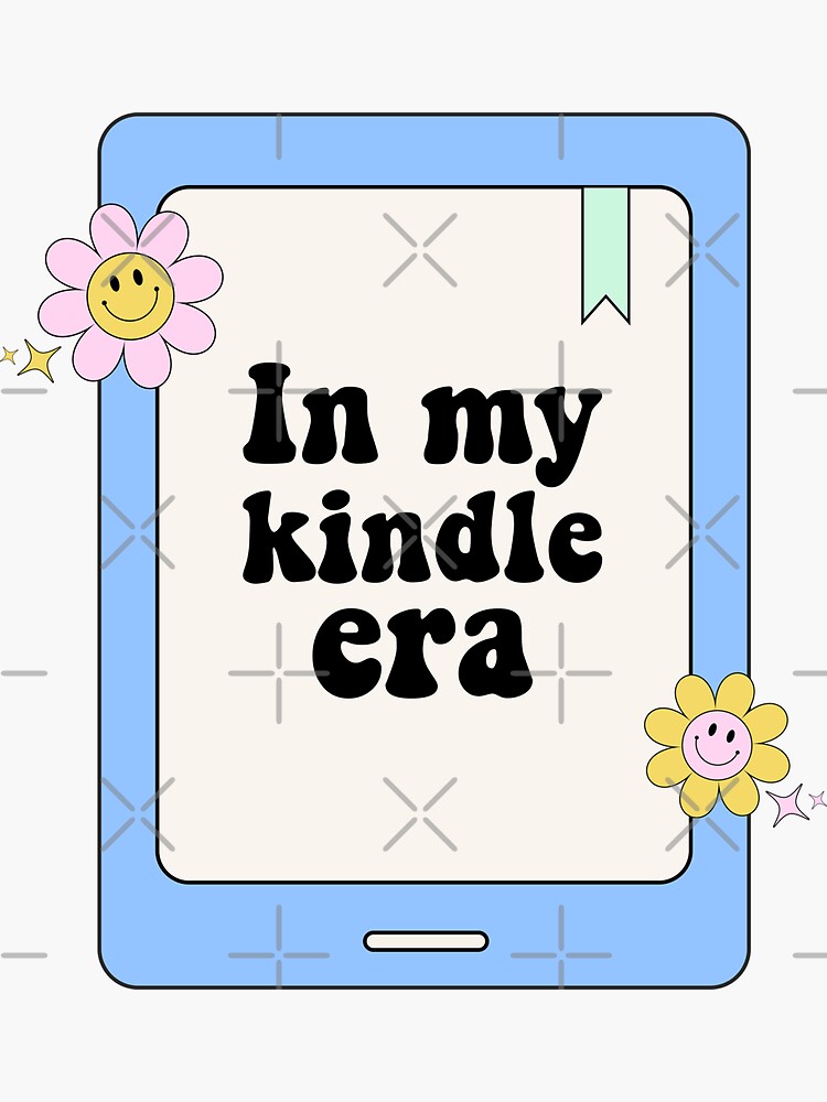 In My Kindle Era / Bookish Aesthetic Pastel Colors Quote Sticker for Sale  by Latinoladas