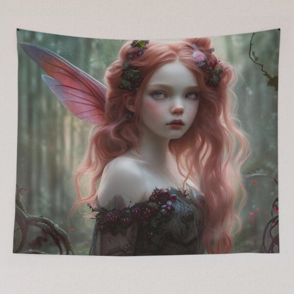 Item preview, Wary Tales Red Black Fairy designed and sold by WaryTales.