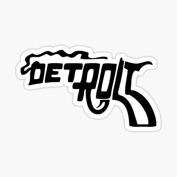 Detroit Smoking Gun Sticker
