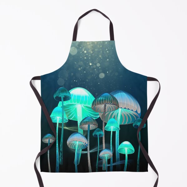 Item preview, Glowing mushroom forest designed and sold by jellysquidart.