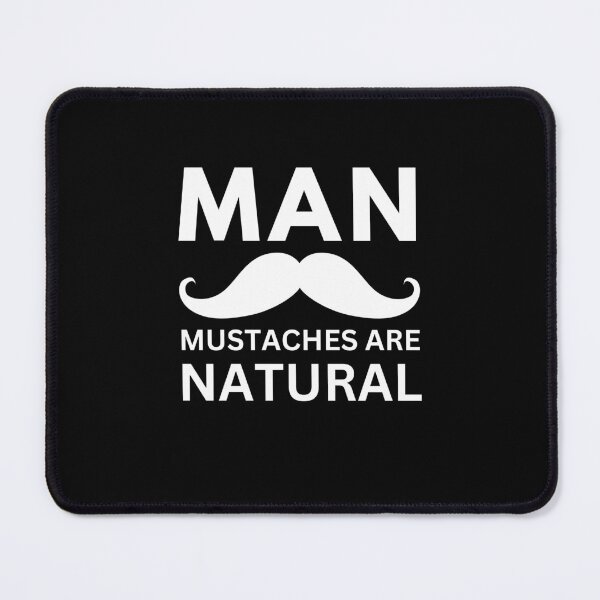 Item preview, MAN Acronym | Long Thick Curly White Handlebar Mustache designed and sold by ACRONYMSONLY.