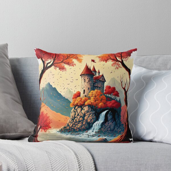 Item preview, castle on rock designed and sold by Stroka-AI-Art.