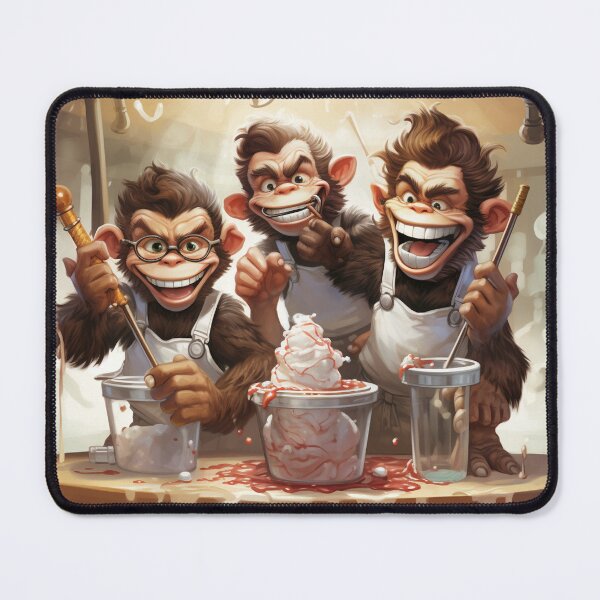 Item preview, Monkey Milkshakes #1 designed and sold by WRabbitCreation.