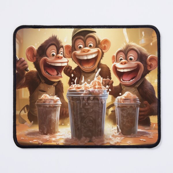 Item preview, Monkey Milkshakes #2 designed and sold by WRabbitCreation.