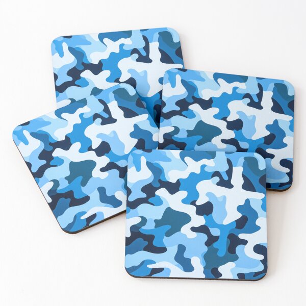 Item preview, Camouflage Blue Abstract Pattern: Embrace Artistic Concealment! designed and sold by ShopWilPrints.