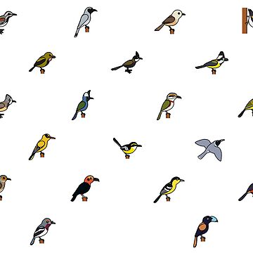Artwork thumbnail, Bird Icon Pack 9 - Orioles, Vireos, and Friends by albertonykus