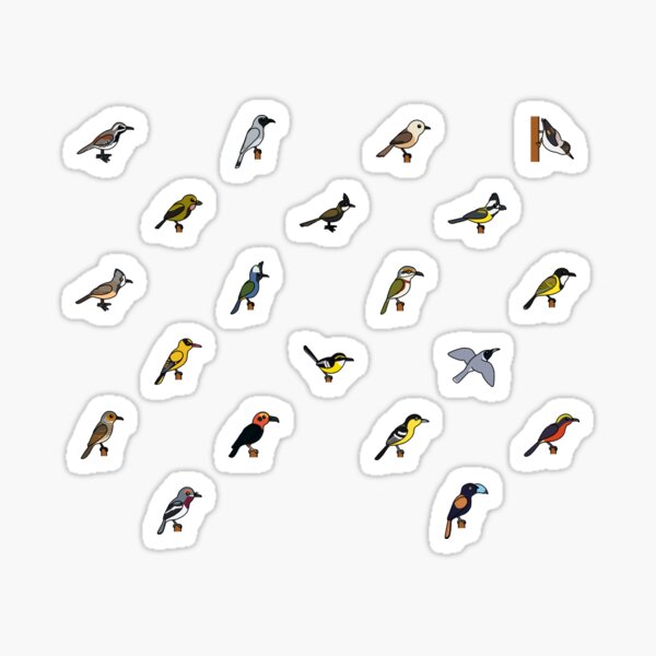 Bird Icon Pack 9 - Orioles, Vireos, and Friends Sticker