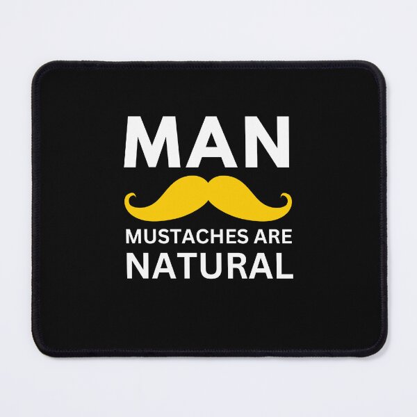 Item preview, MAN Acronym | Long Thick Curly Yellow Handlebar Mustache designed and sold by ACRONYMSONLY.
