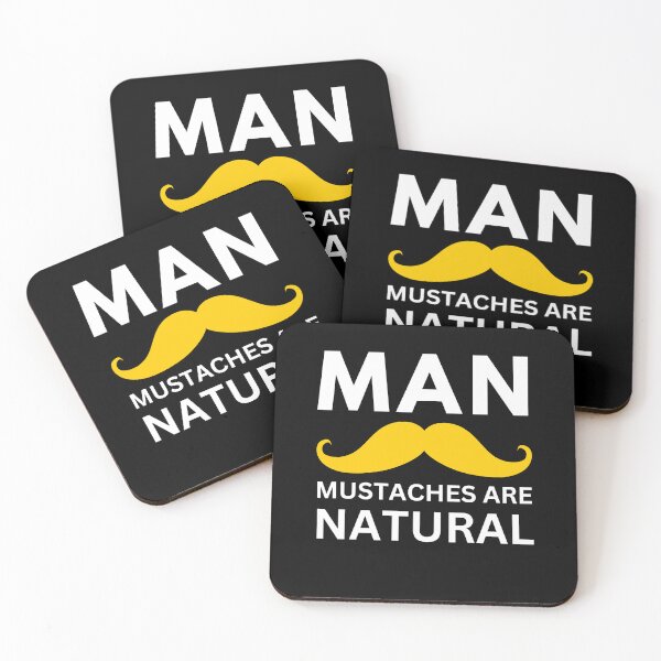 Item preview, MAN Acronym | Long Thick Curly Yellow Handlebar Mustache designed and sold by ACRONYMSONLY.