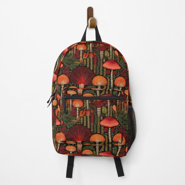 Item preview, Embroidered Mushroom Pattern - Fall Colors designed and sold by StephyCreative.