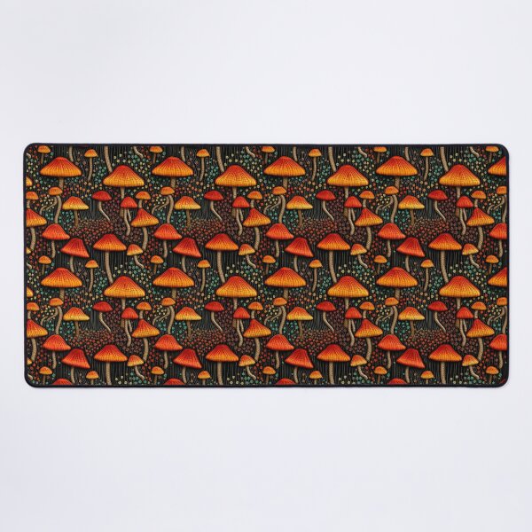 Item preview, Emroidered Mushroom Pattern - Fall Colors designed and sold by StephyCreative.