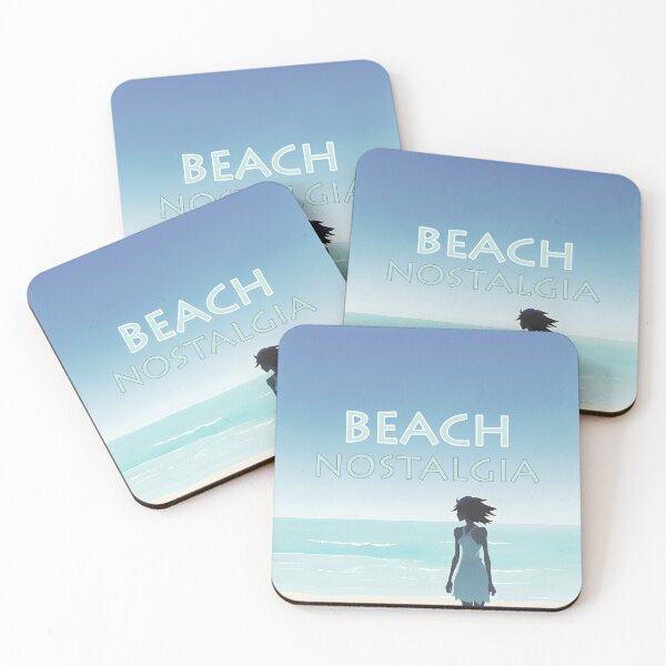 Item preview, Beach Nostalgia Reluctant to Leave Peaceful Ocean Blues - AI Art 5 of 8 designed and sold by Beachy.