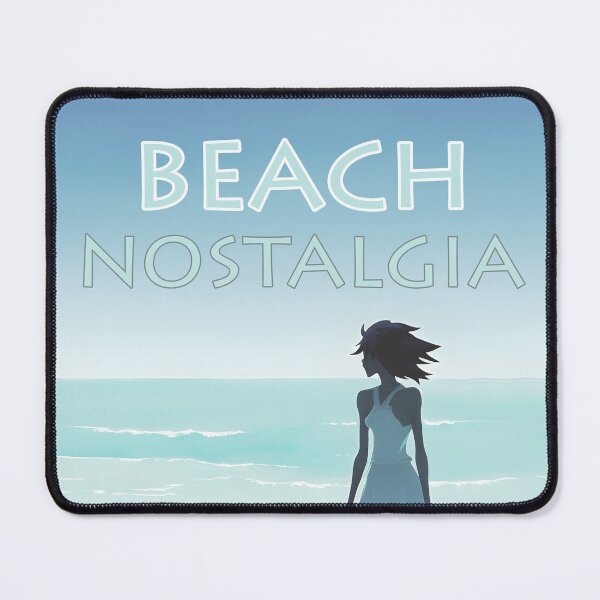 Item preview, Beach Nostalgia Reluctant to Leave Peaceful Ocean Blues - AI Art 5 of 8 designed and sold by Beachy.