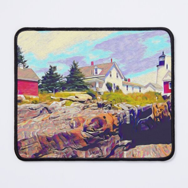 Item preview, MAINE HOMESTEAD AND LIGHTHOUSE designed and sold by ArtbyRolleen.