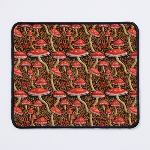 Item preview, Emroidered Mushroom Pattern - Fall Colors designed and sold by StephyCreative.