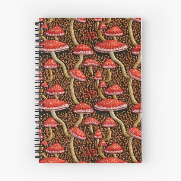 Aperçu de l'œuvre Motif champignon brodé - Couleurs d'automne créée et vendue par StephyCreative.