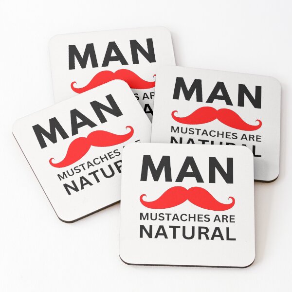 Item preview, MAN Acronym | Long Thick Curly Red Handlebar Mustache designed and sold by ACRONYMSONLY.