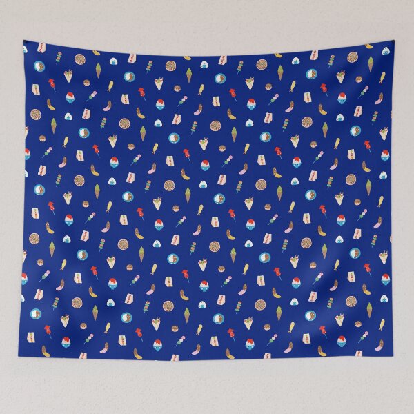 Item preview, Japan Night Market Navy designed and sold by Peach Mochi.