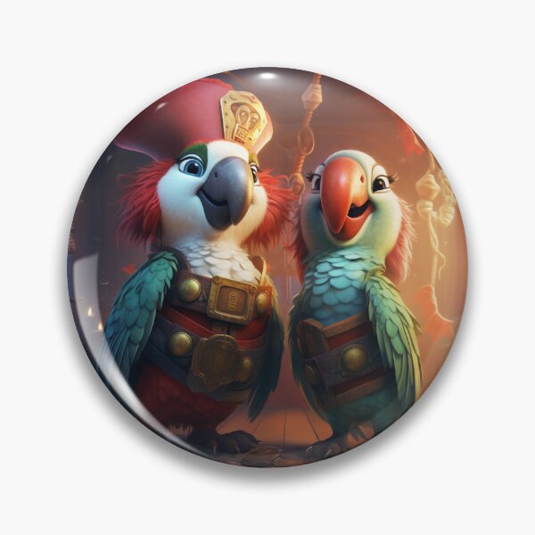 Item preview, Cheerful Pirate Parrots #3 designed and sold by WRabbitCreation.
