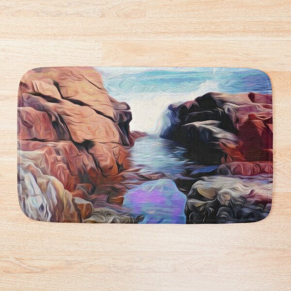 Item preview, MAINES ROCKY SHORELINE designed and sold by ArtbyRolleen.