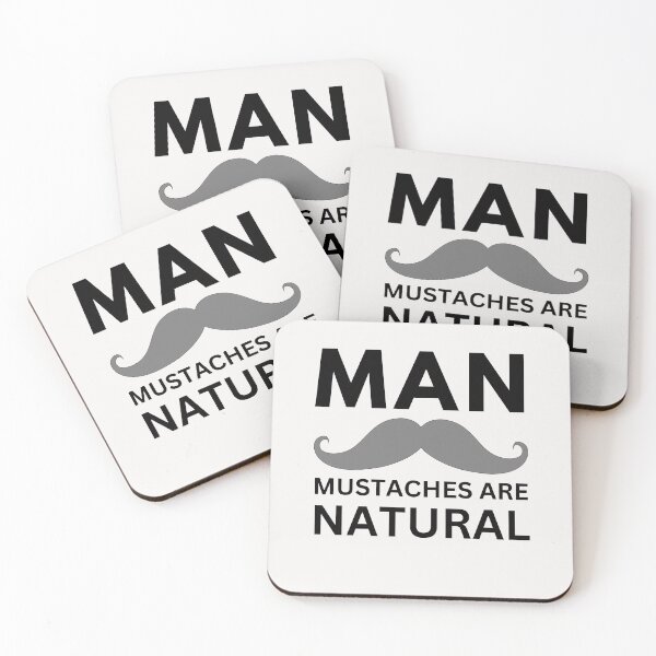 Item preview, MAN Acronym | Long Thick Curly Gray Handlebar Mustache designed and sold by ACRONYMSONLY.