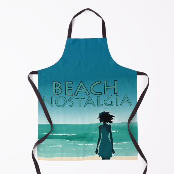 Item preview, Beach Nostalgia Reluctant to Leave Peaceful Ocean Blues - AI Art 6 of 8 designed and sold by Beachy.