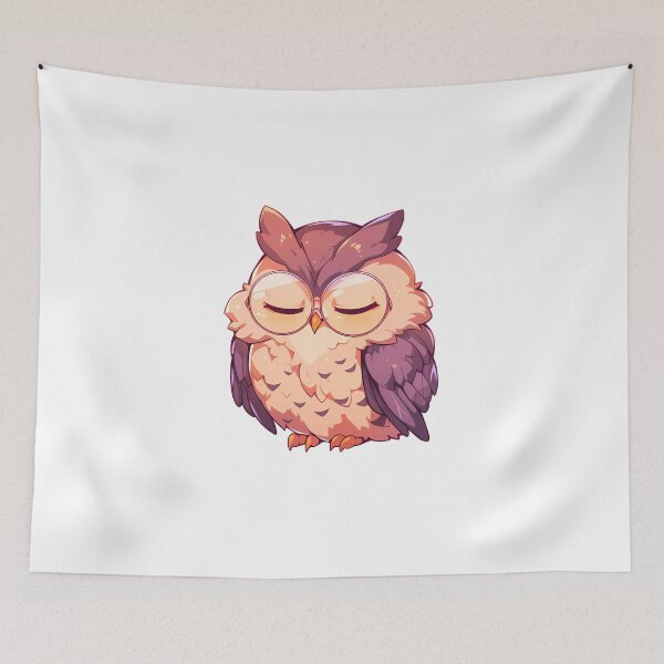 Item preview, Cute kawaii owl wearing sunglasses  designed and sold by Hasan Habeeb.