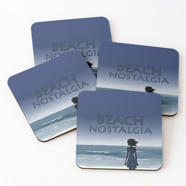 Item preview, Beach Nostalgia Reluctant to Leave Peaceful Ocean Blues - AI Art 7 of 8 designed and sold by Beachy.