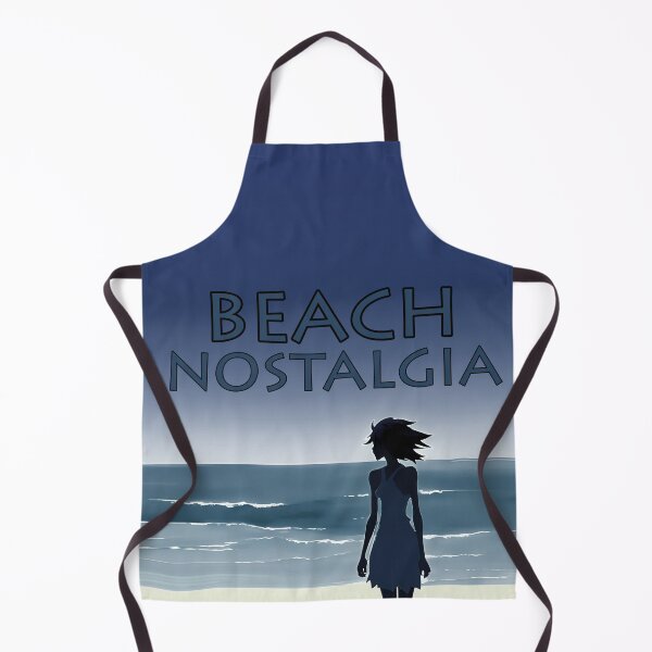 Item preview, Beach Nostalgia Reluctant to Leave Peaceful Ocean Blues - AI Art 7 of 8 designed and sold by Beachy.