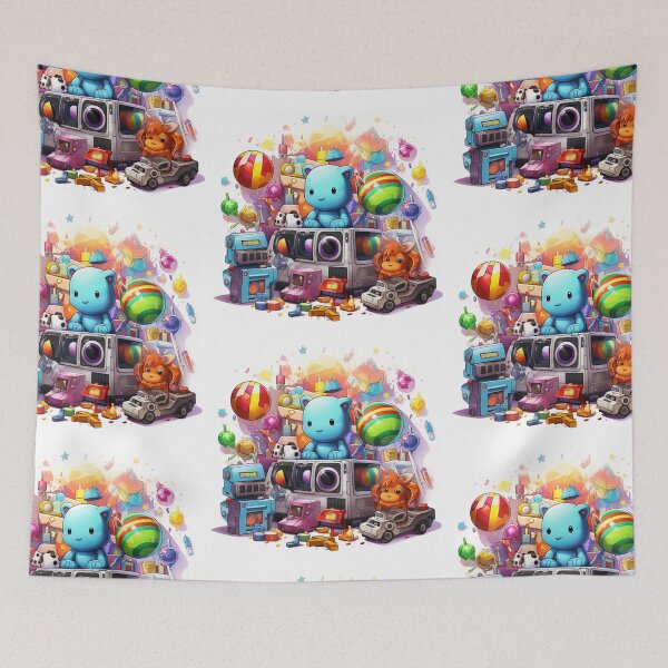 Item preview, Pile of Colorful Children's Toys #2 designed and sold by WRabbitCreation.