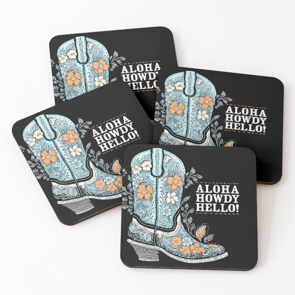 Item preview, Aloha Howdy Hello Coastal Cowgirl designed and sold by DesignHausArt.