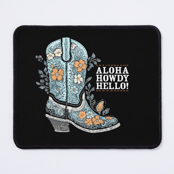 Item preview, Aloha Howdy Hello Coastal Cowgirl designed and sold by DesignHausArt.