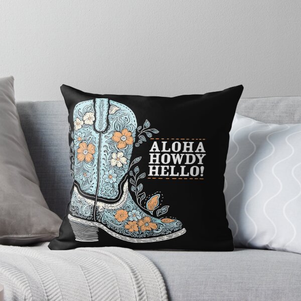Item preview, Aloha Howdy Hello Coastal Cowgirl designed and sold by DesignHausArt.